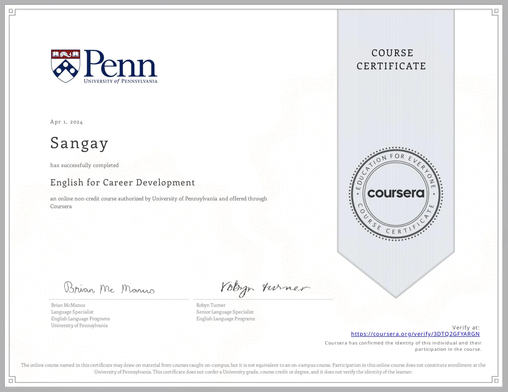 English for Career Development