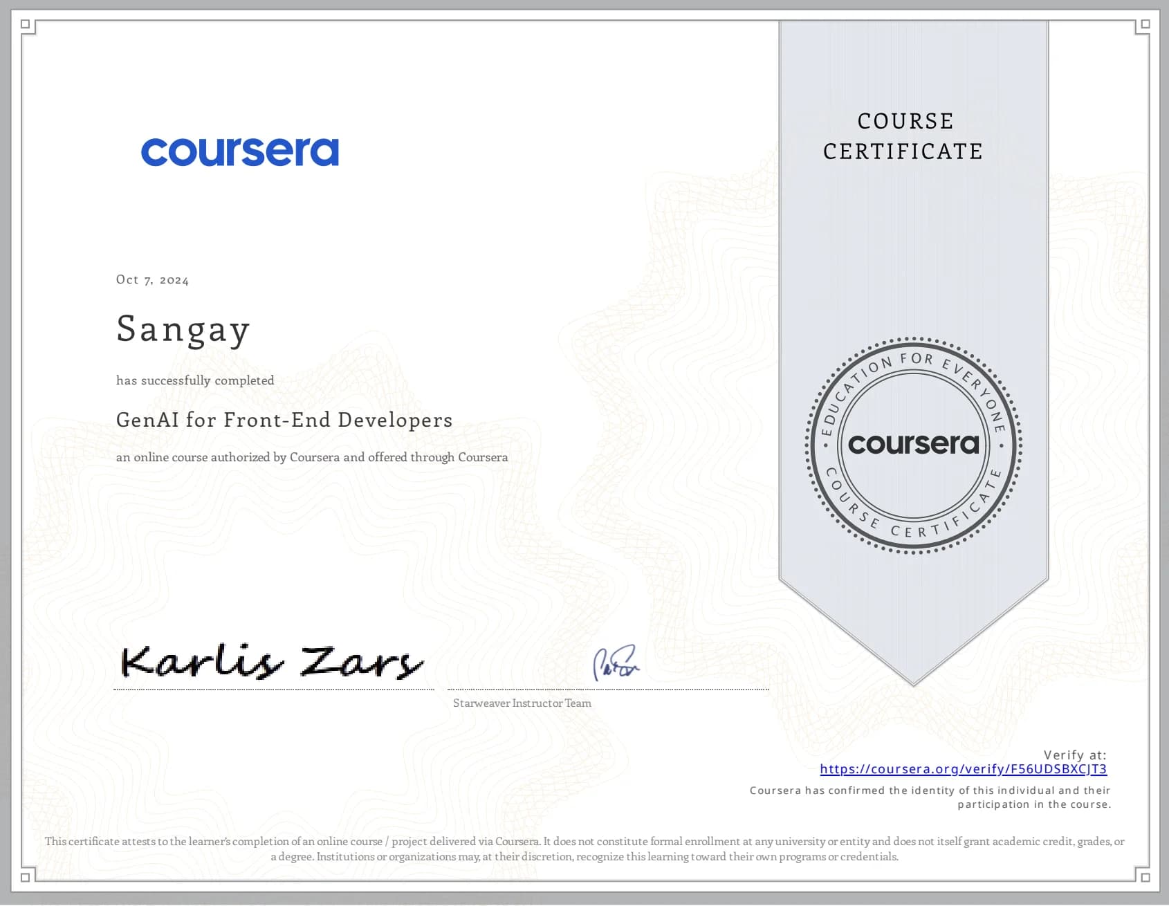 GenAI for Front-End Developers