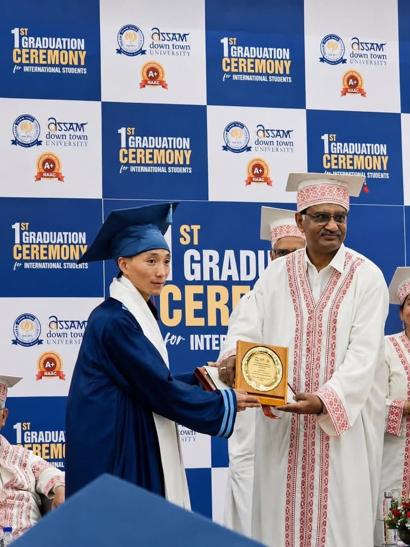 Receiving Award on Stage