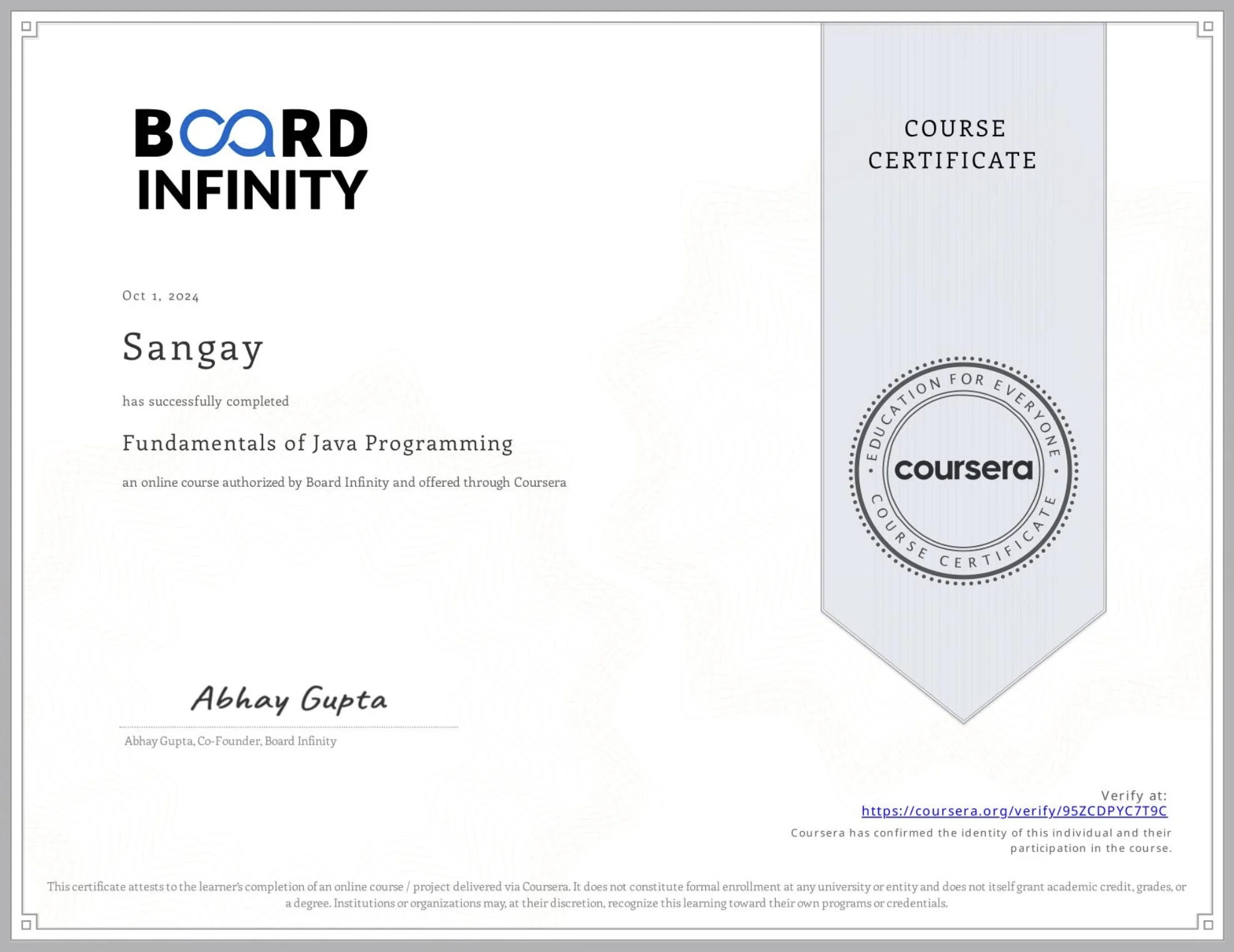 Fundamentals of Java Programming